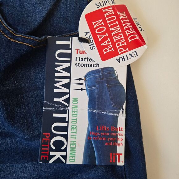 NWT !iT Helena Petite Tummy Tuck High Rise Skinny Capri Jeans | Size 10P - Picture 12 of 14